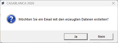 Umsatzliste - Email erzeugen
