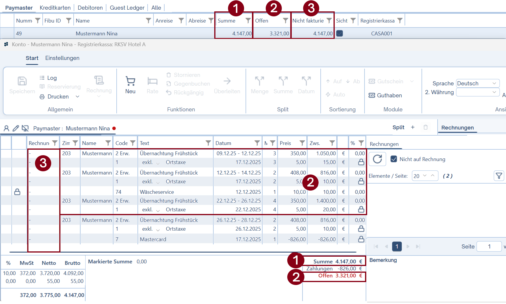 Spalten-Berechnung detailliert Spalten-Berechnung detailliert