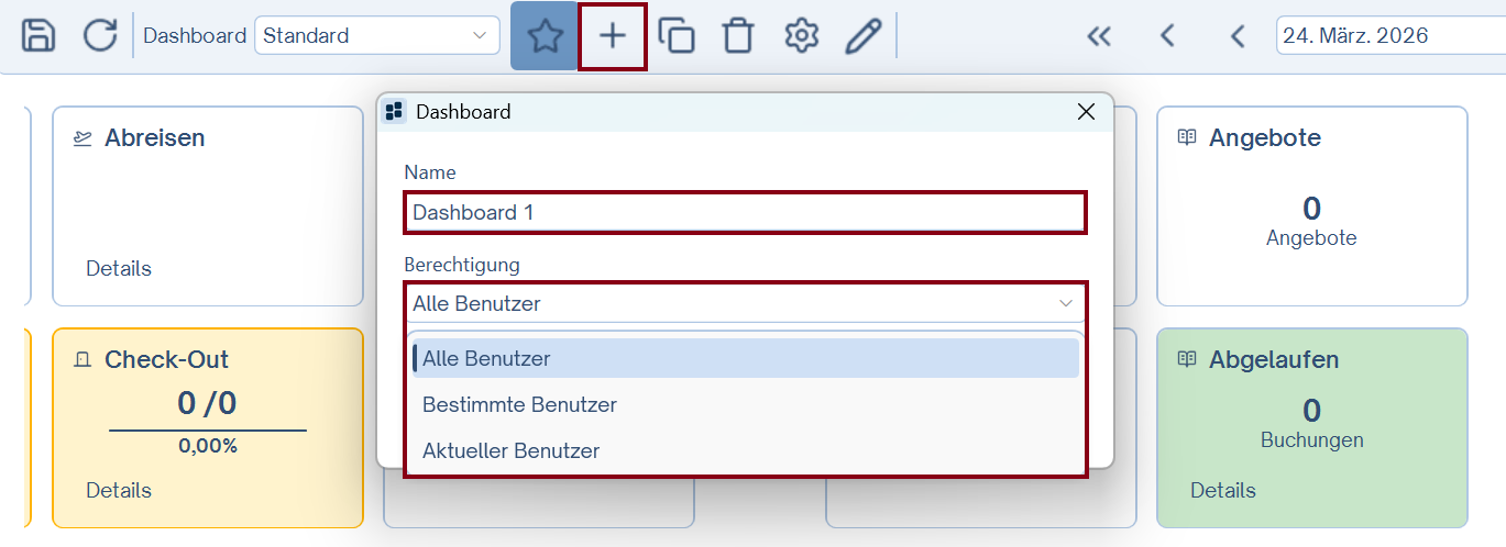 Dashboard erstellen CASABLANCA Dashboard