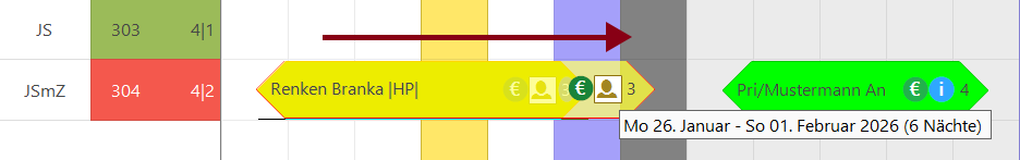 Ziehen am Zimmerplan Ziehen am Zimmerplan