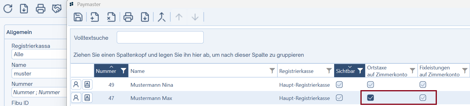Paymaster-Debitoren