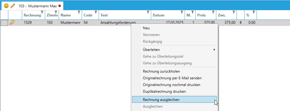 Anzahlung nach Rechnungslegung Anzahlung nach Rechnungslegung
