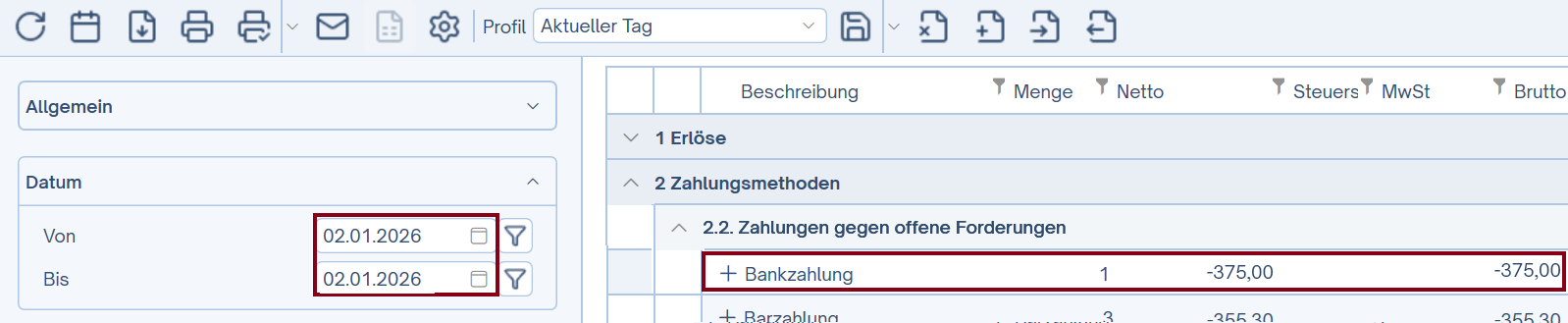 Anzahlung nach Rechnungslegung