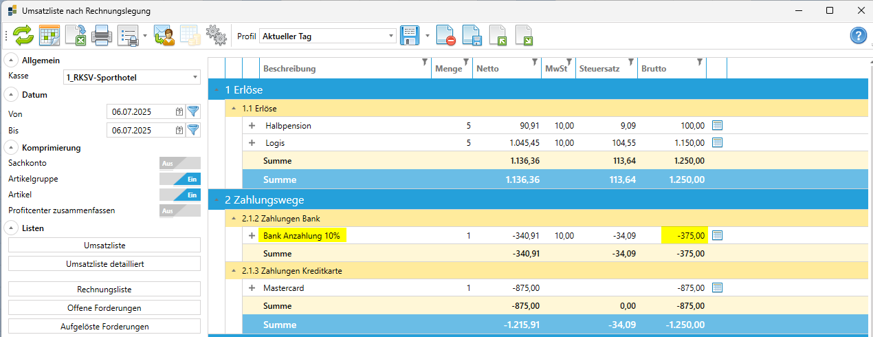 Anzahlung nach Rechnungslegung Anzahlung nach Rechnungslegung