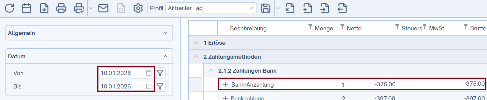 Anzahlung nach Rechnungslegung