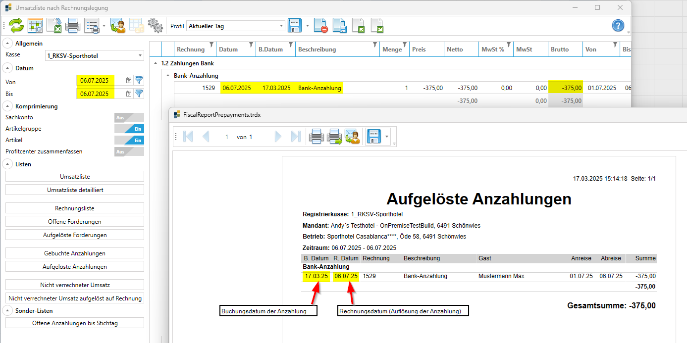 Anzahlung nach Rechnungslegung Anzahlung nach Rechnungslegung