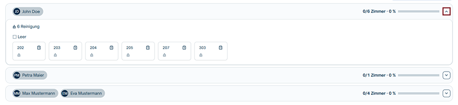 Zuweisung von Aufgaben
