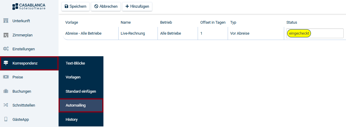 Automailing erstellen Automailing