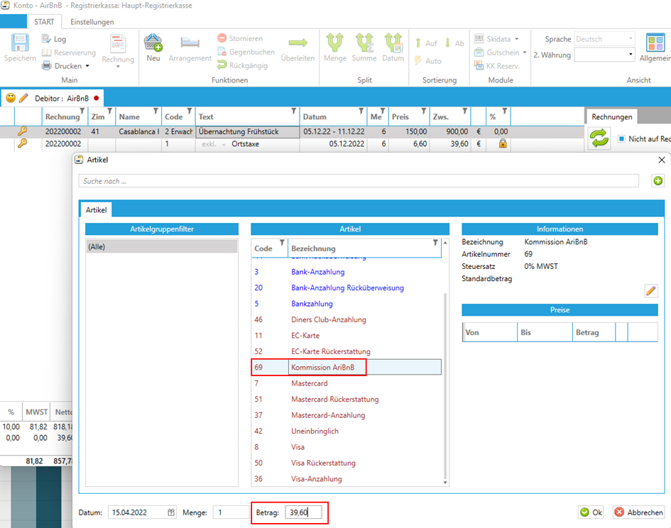 Rechnung ausgleichen Rechnung ausgleichen