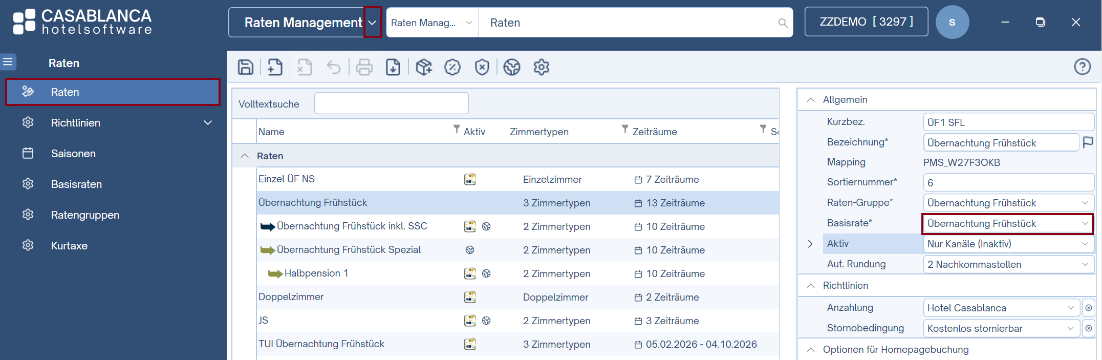 Basis Raten Zuteilung
