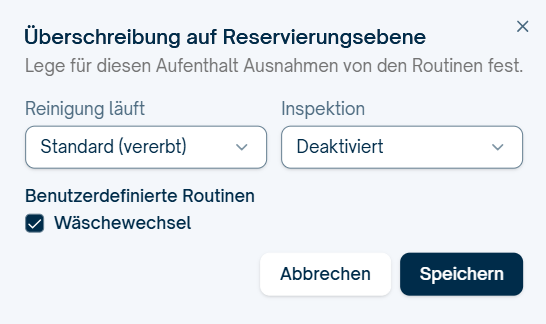 Benutzerdefinierte Routinen