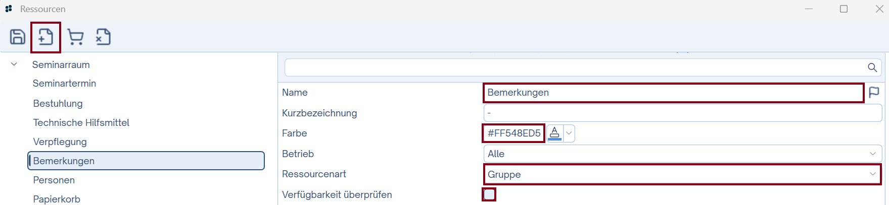 Ressourcenverwaltung