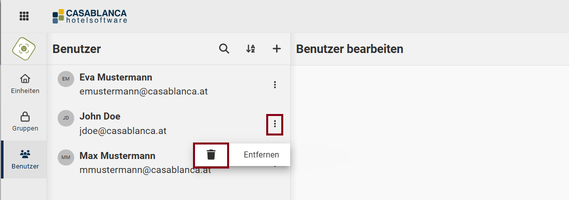Benutzerverwaltung