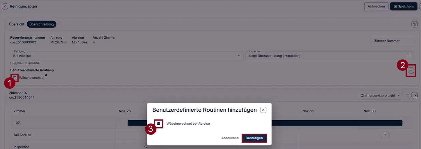 Benutzerdefinierte Routinen