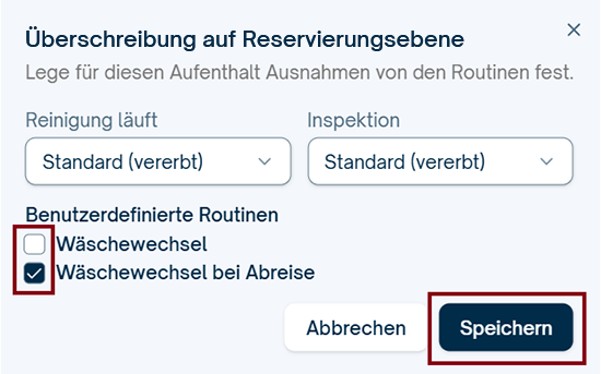 Benutzerdefinierte Routinen