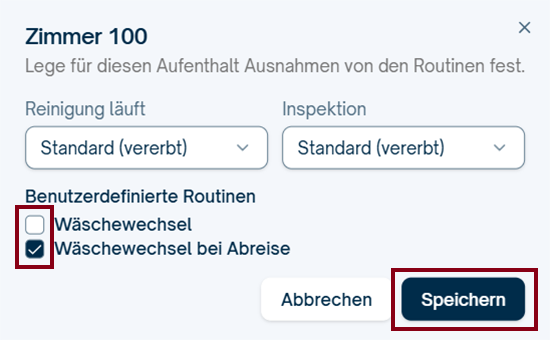 Benutzerdefinierte Routinen