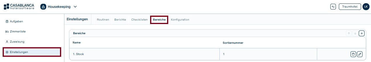 Zuweisung von Aufgaben