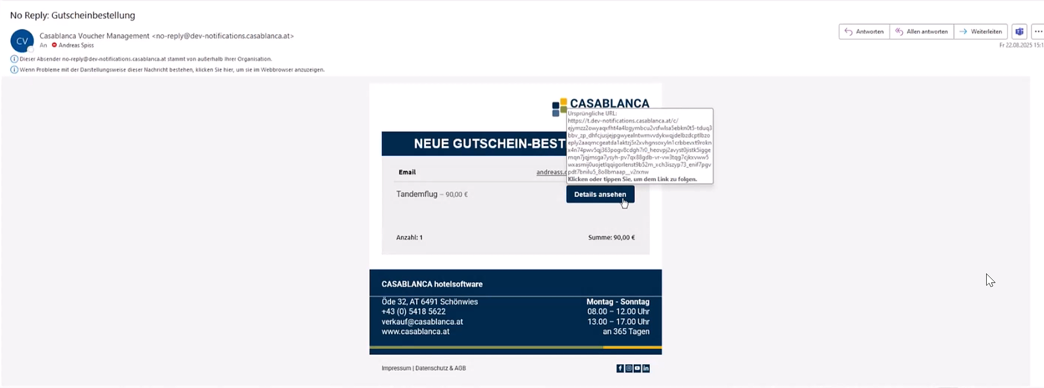 E-Mail Bestätigung