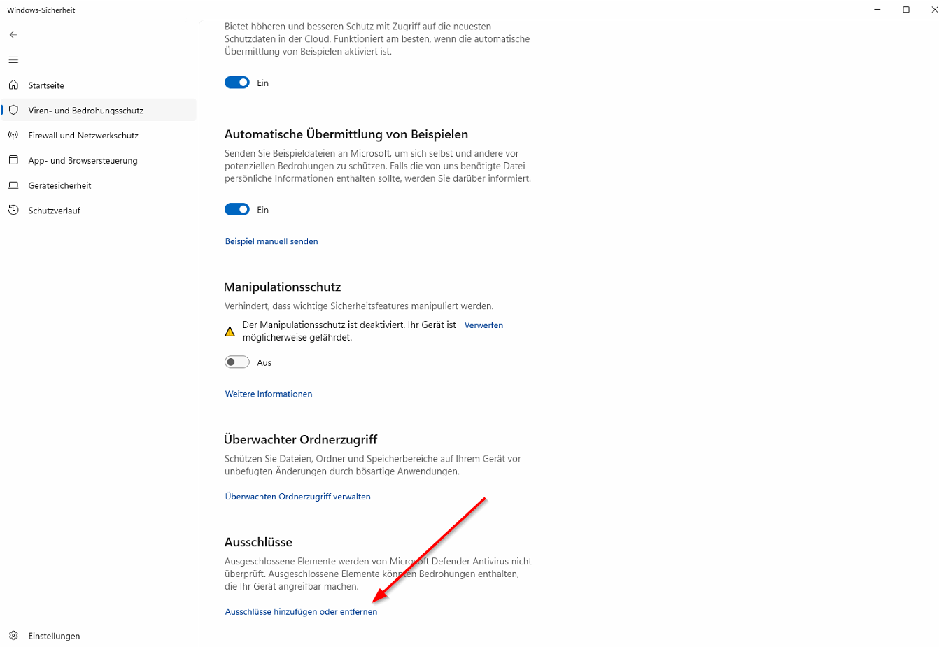 Störung CSLoader/Microsoft Defender