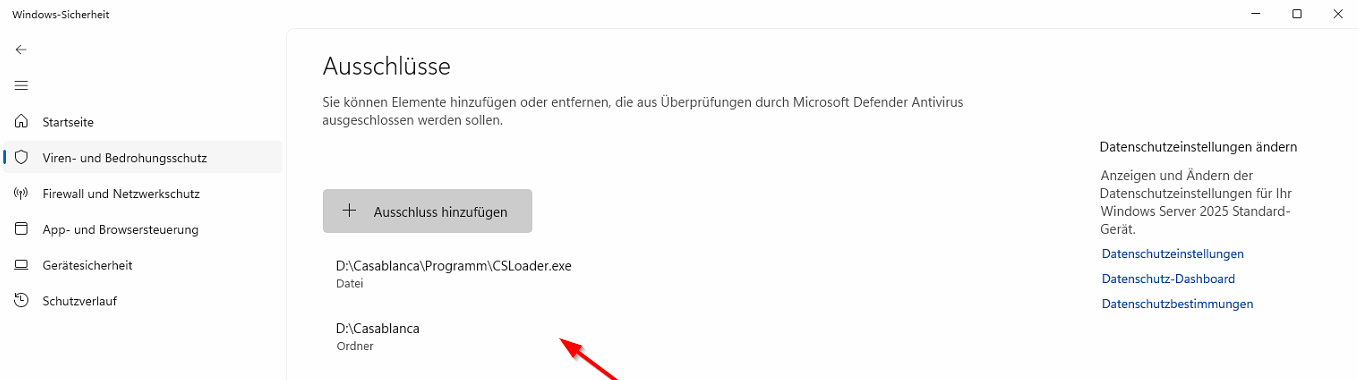 Störung CSLoader/Microsoft Defender