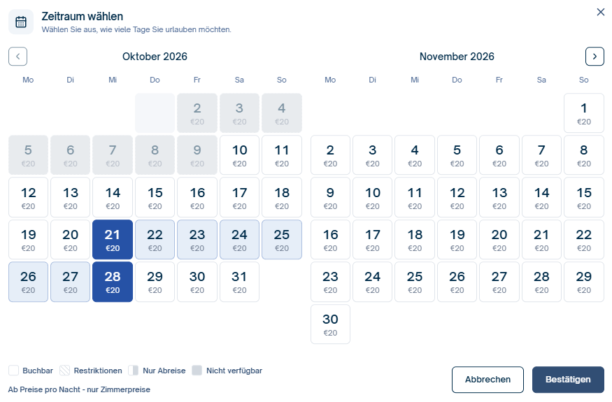 Zeitraum bestätigen IBE V2