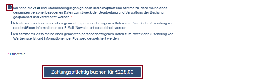Angebot Buchung IBE V2