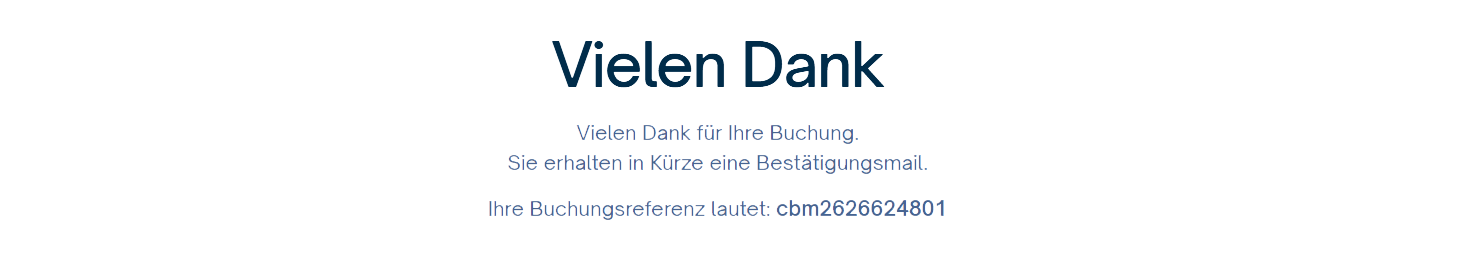 Bestätigung Buchung IBE V2