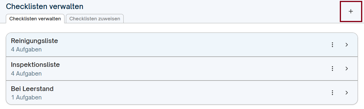 Zuweisung Problemkategorien