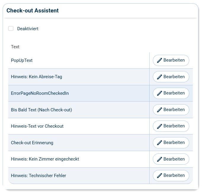 CASABLANCA Check-out Assistent CASABLANCA Check-out Assistent