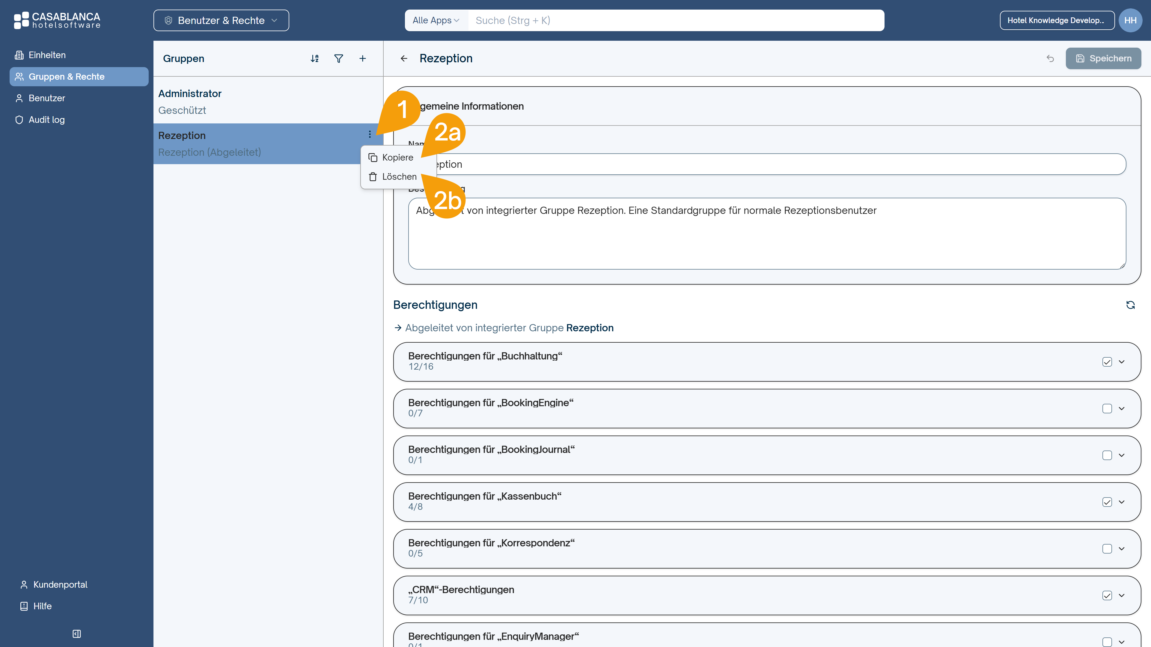 Gruppen bearbeiten