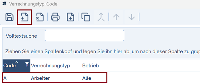 Code bei Begründung