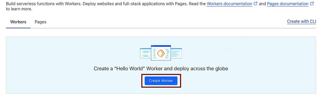 Create a Worker Cloudflare
