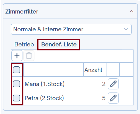 Benutzerdefinierte Listen