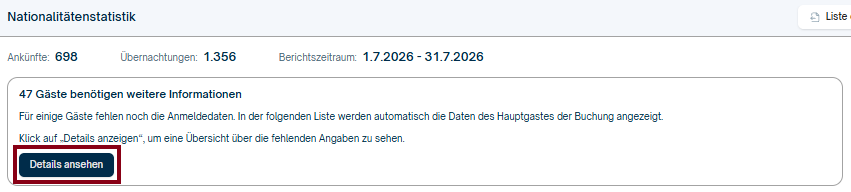 Nationalitätenstatistik