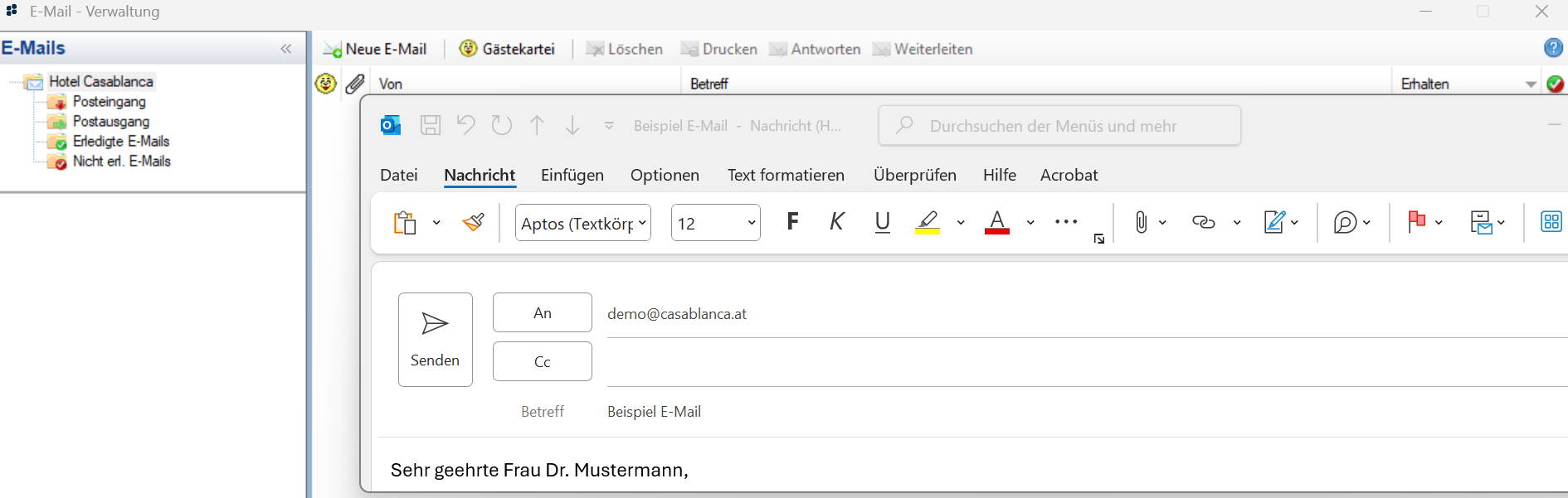 E-Mail erstellen Bild1
