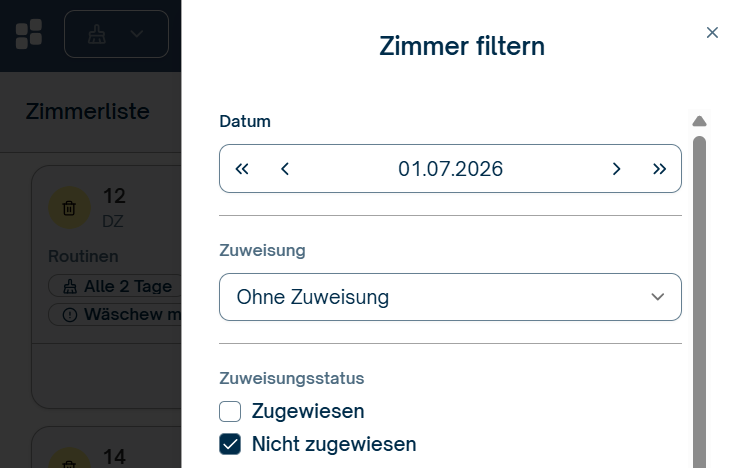 weitere Filter hinzufügen