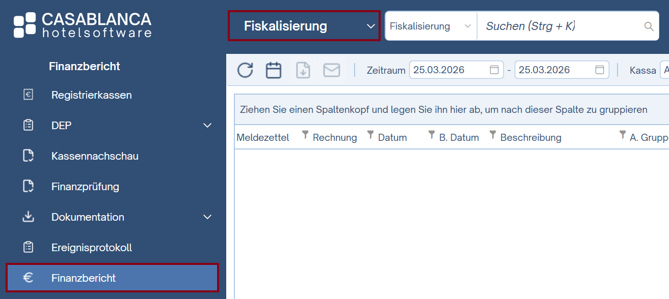 Finanzbericht öffnen