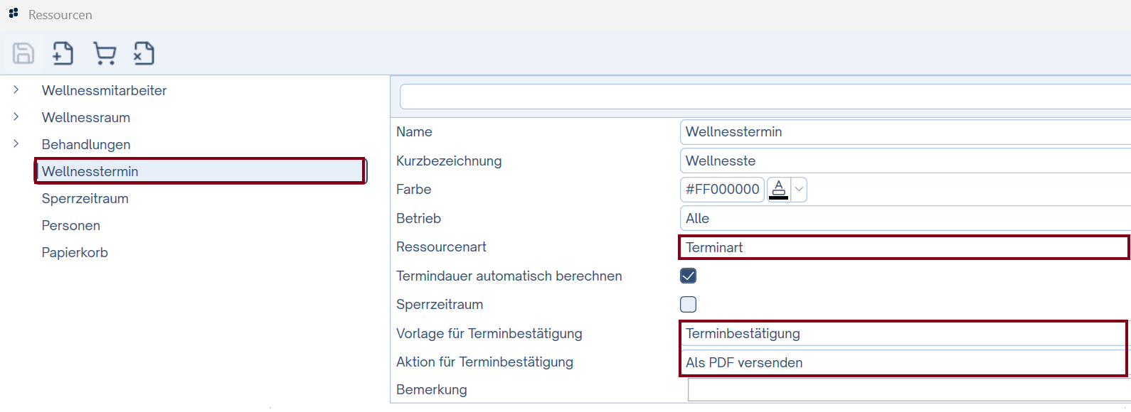 Spa- &amp; Wellnessverwaltung