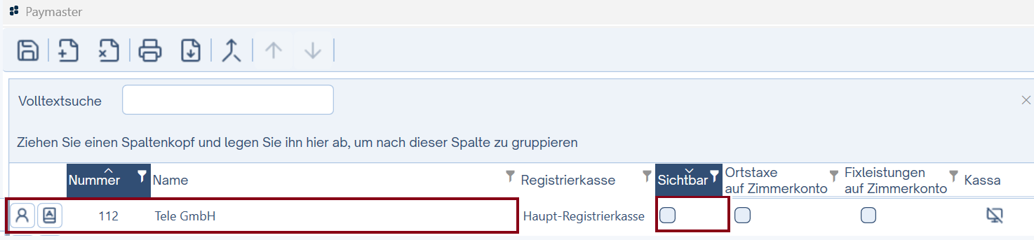 als unsichtbarer Paymaster angelegt