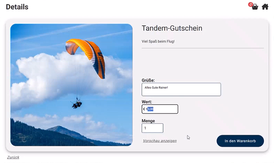 Gutschein-Beispiel