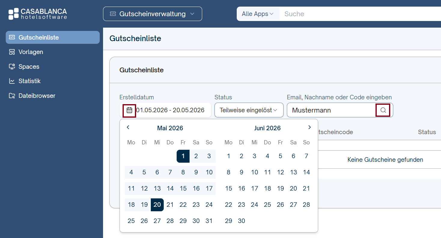 Gutscheinverwaltung