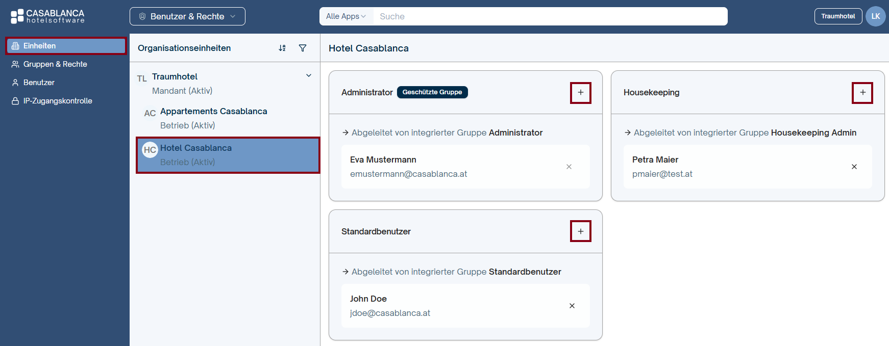 Benutzerverwaltung