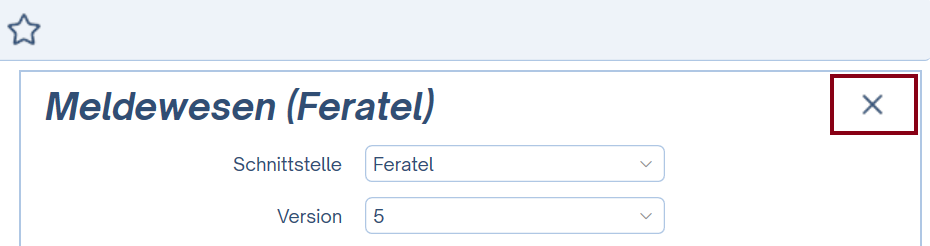 Meldewesen-Schnittstelle inaktiv Stammdaten - Ersatz - Meldezettel Nr. Bereich eingeben
