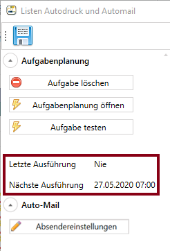 Information zur Ausführung