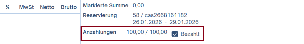 Gutschrift zum Terminal senden