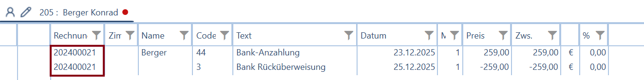 Rechnung erstellen