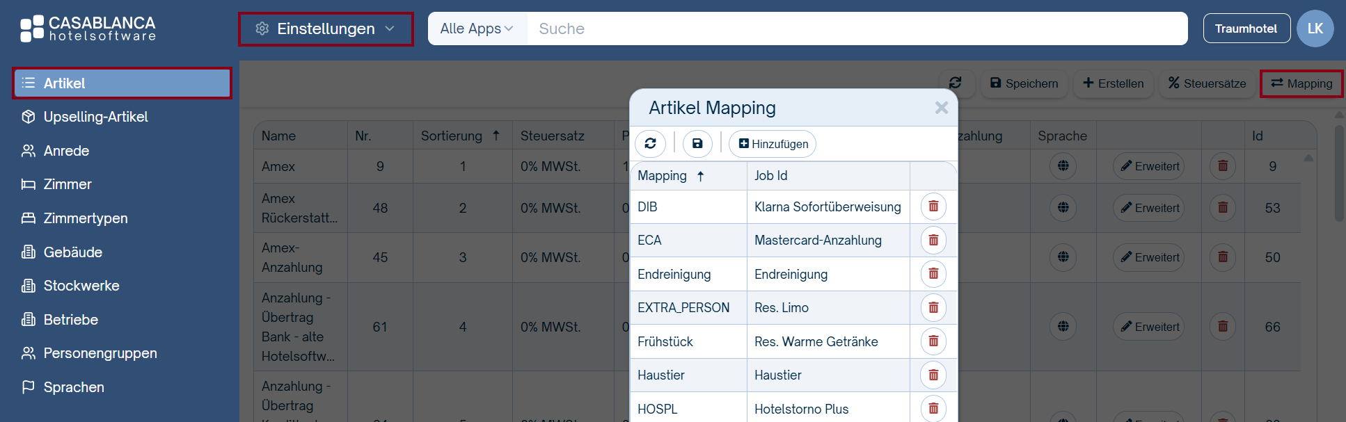 Artikel-Mapping Cloud Systems