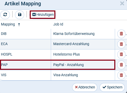 Artikel-Mapping Cloud Systems Artikel-Mapping Cloud Systems