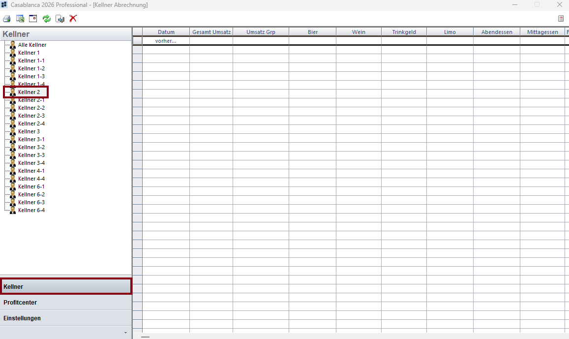 Kellner Point of Sales