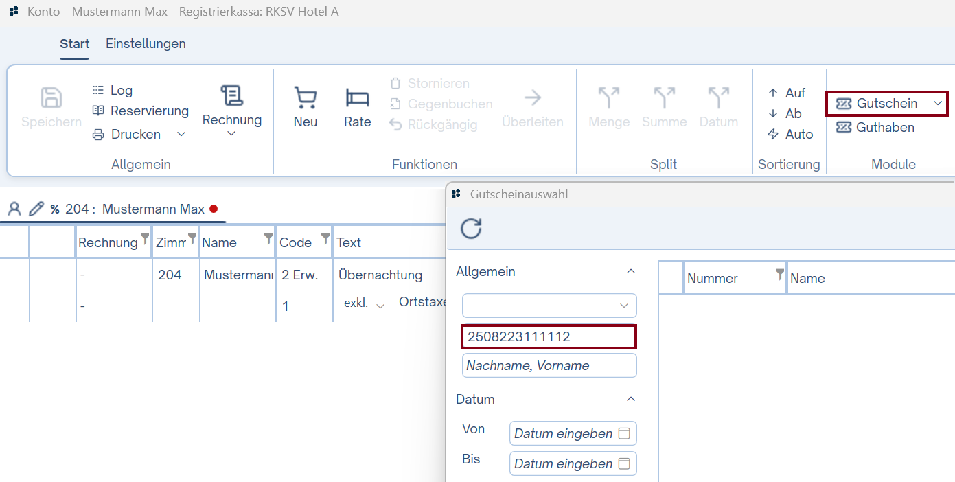 Transaktionen Umsatzliste